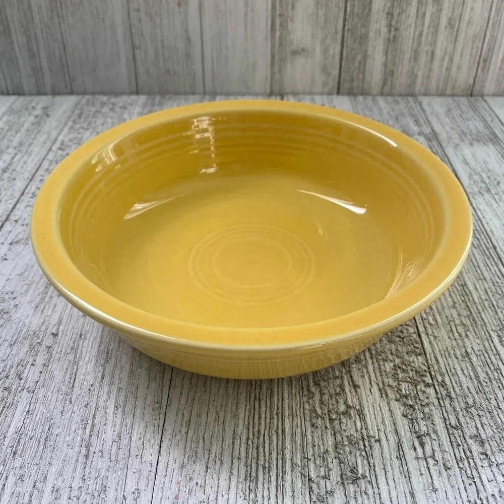 Fiesta Yellow Color Round Vegetable/Cereal Bowl Salad Soup by Fiesta